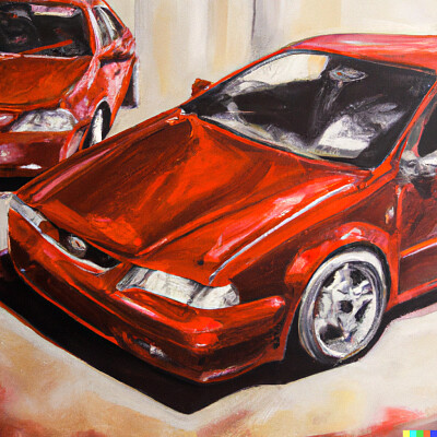 Red Cars, Realistic jigsaw puzzle