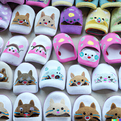 Slippers of cats