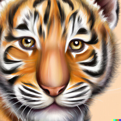 פאזל של Cute Tiger Portrait