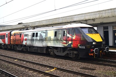 Class 91  'For the Fallen ' Peterborough jigsaw puzzle