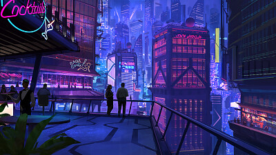 Cyberpunk Landscape jigsaw puzzle