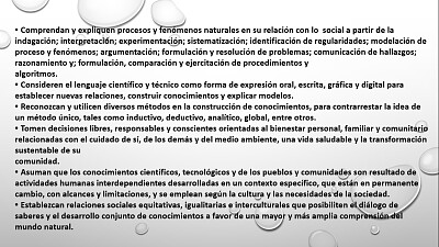 saberes y pensamiento cientifico