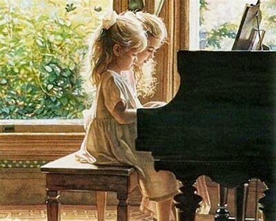 Petites filles au piano jigsaw puzzle