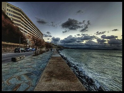 פאזל של Ciel nuageux et Côte des Basques 21janv23