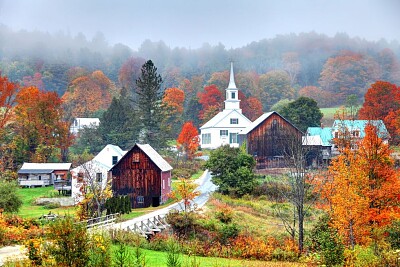 Fall in the country