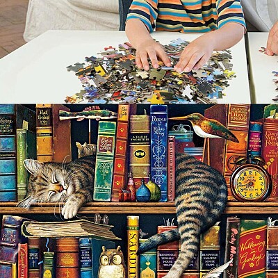 Enfant au puzzle jigsaw puzzle