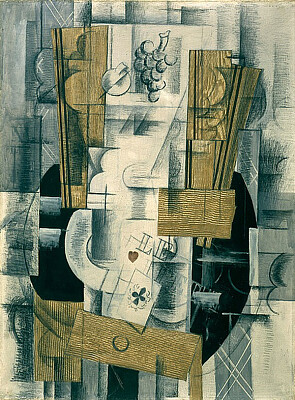 Braque compotier et cartes