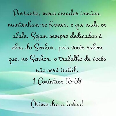 I Coríntios 15:58