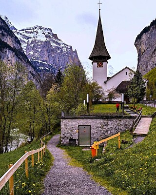 Lauterbrünnen-Suiza jigsaw puzzle