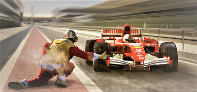 F 1 Pit Stop jigsaw puzzle