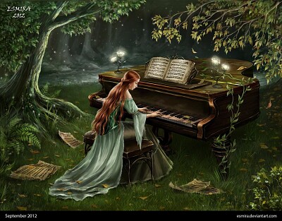 Femme au piano