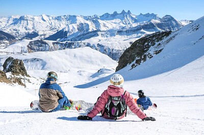 פאזל של Surf des neiges, pose et contemplation