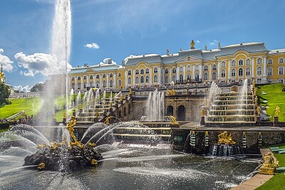 Cascades à peterhof jigsaw puzzle