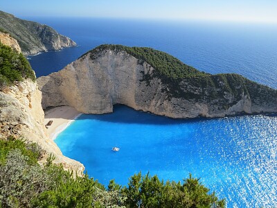 spiaggia del relitto in Grecia