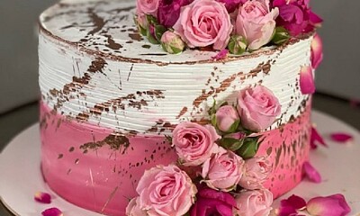 bolo de rosas