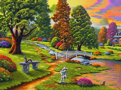 Paisaje colorido jigsaw puzzle