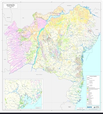 mapa de vegetação