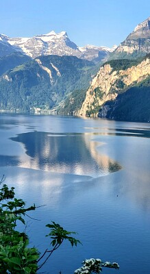 Vista del Lago Lucerna, Lucerna, Suiza, 2023