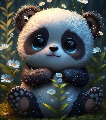 Oso panda tierno