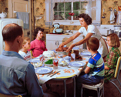 family dinner jigsaw puzzle