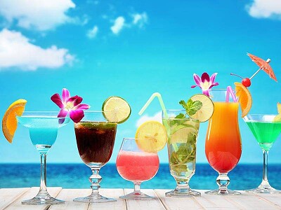 Beach cocktails