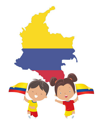 פאזל של Mapa colombia Niños