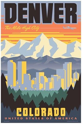 Denvere Travel Poster