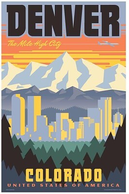 פאזל של Denvere Travel Poster