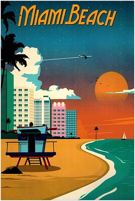 Miami Travel Poster