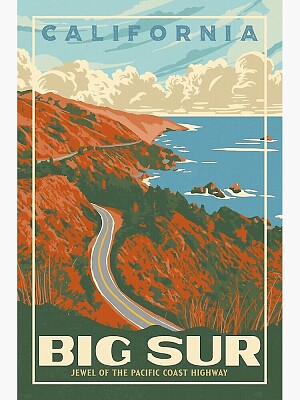 Big Sur Travel Poster