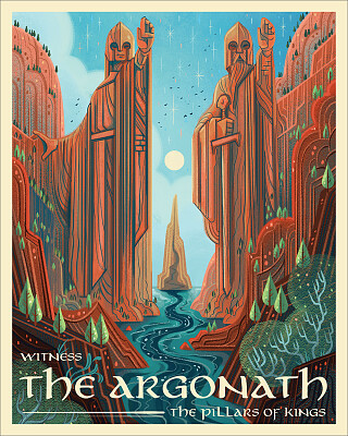 The Argonath Travel Psoter