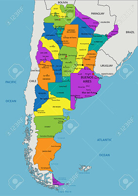 פאזל של Argentina mapa politico