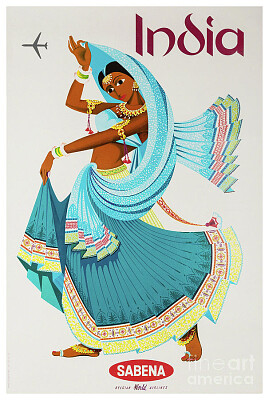 Indian Woman Travel Poster