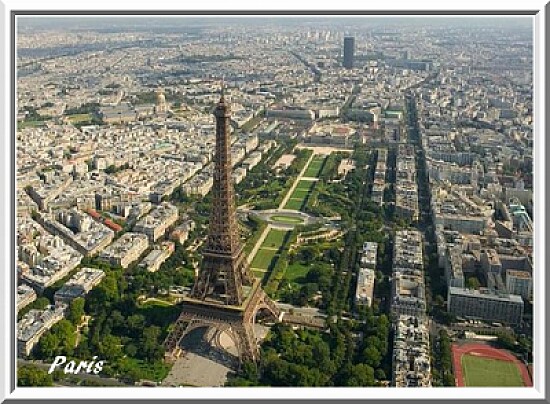 Paris vu d 'avion
