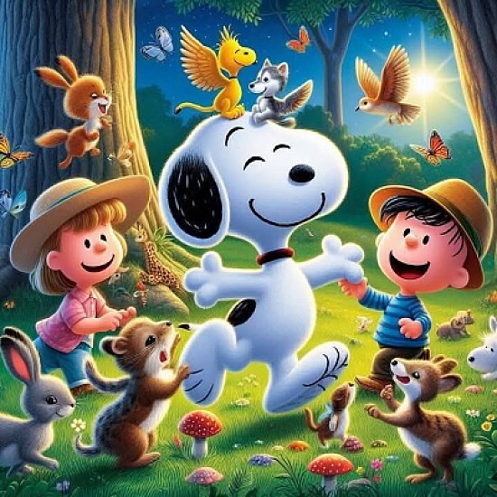 464- SNOOPY EN EL BOSQUE