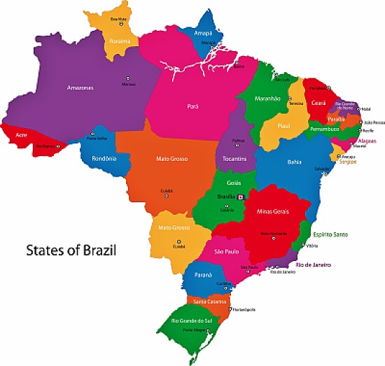 map of Brazil