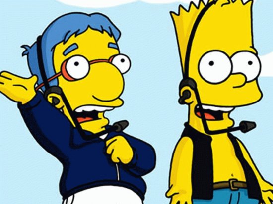 Milhouse y Bart