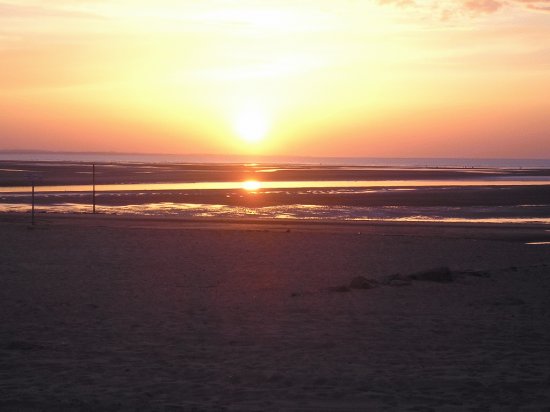 coucher de soleil Ã  Houlgate