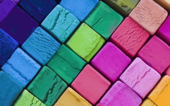 cubos multicolor
