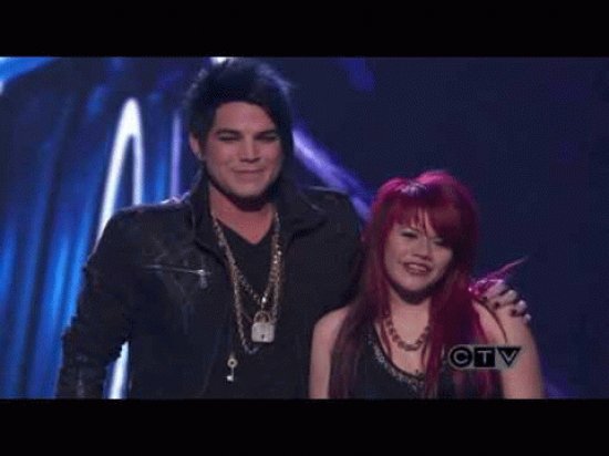 its adam lambert on idol with allison