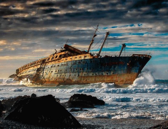 Naufragio del SS America. Fuerteventura, Islas Can