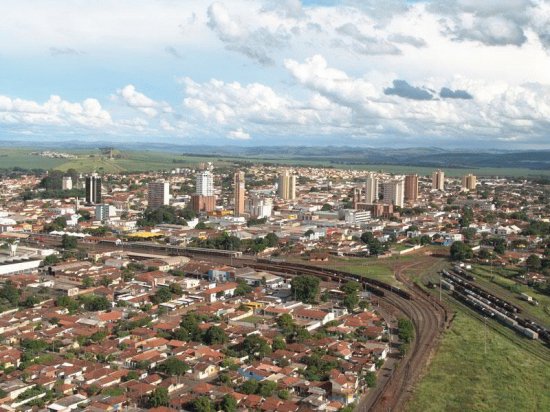 Vista Aerea cidade Ourinhos - SP