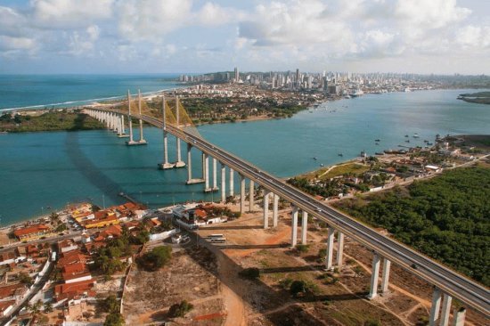 Ponte Newton Navarro no rio potengi - Natal - RN