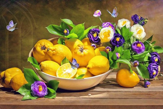 bodegÃ³n membrillos y limones