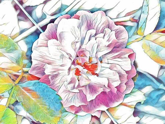 Wild rose (photo edited