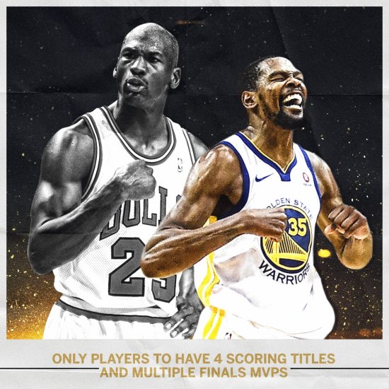 Jordan y Durant, MVP Final NBA