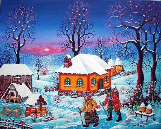 dans la neige