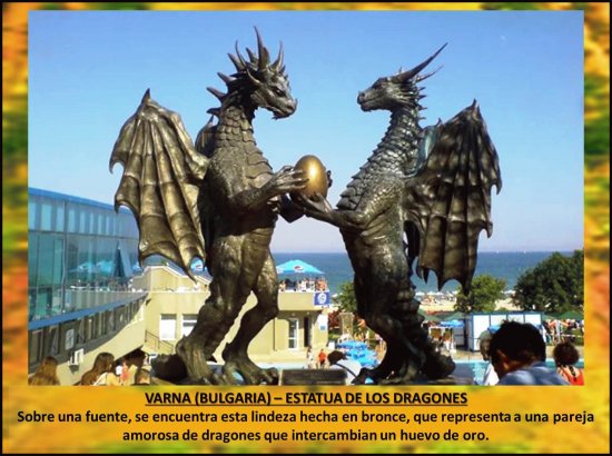VARNA (BULGARIA) â€“ ESTATUA DE LOS DRAGONES