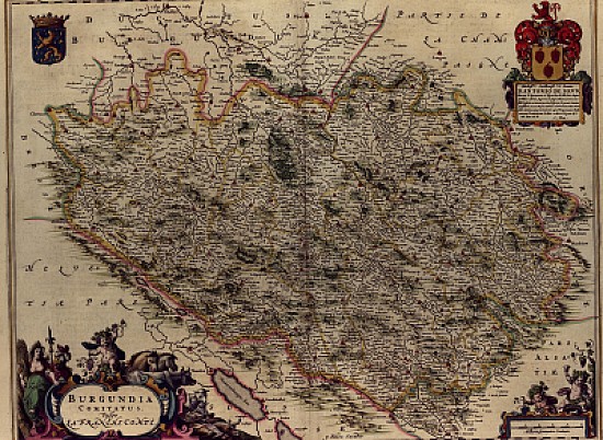 Atlas de Blaeu : la Franche-ComtÃ©