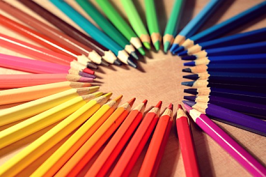corazon de colores